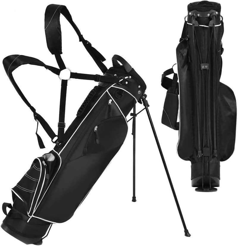Leichte Golftasche mit Standfüßen und 4-facher Unterteilung