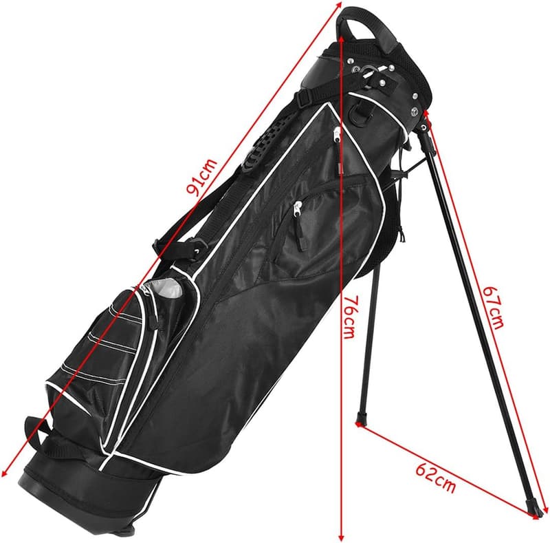 Leichte Golftasche mit Standfüßen und 4-facher Unterteilung
