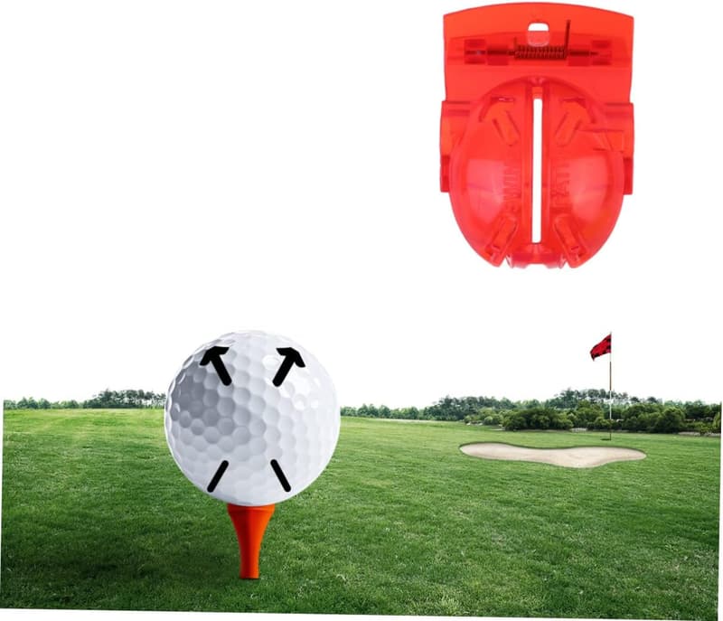 Golfmarker-Set mit Schablone und Divot Tool für präzise Markierung