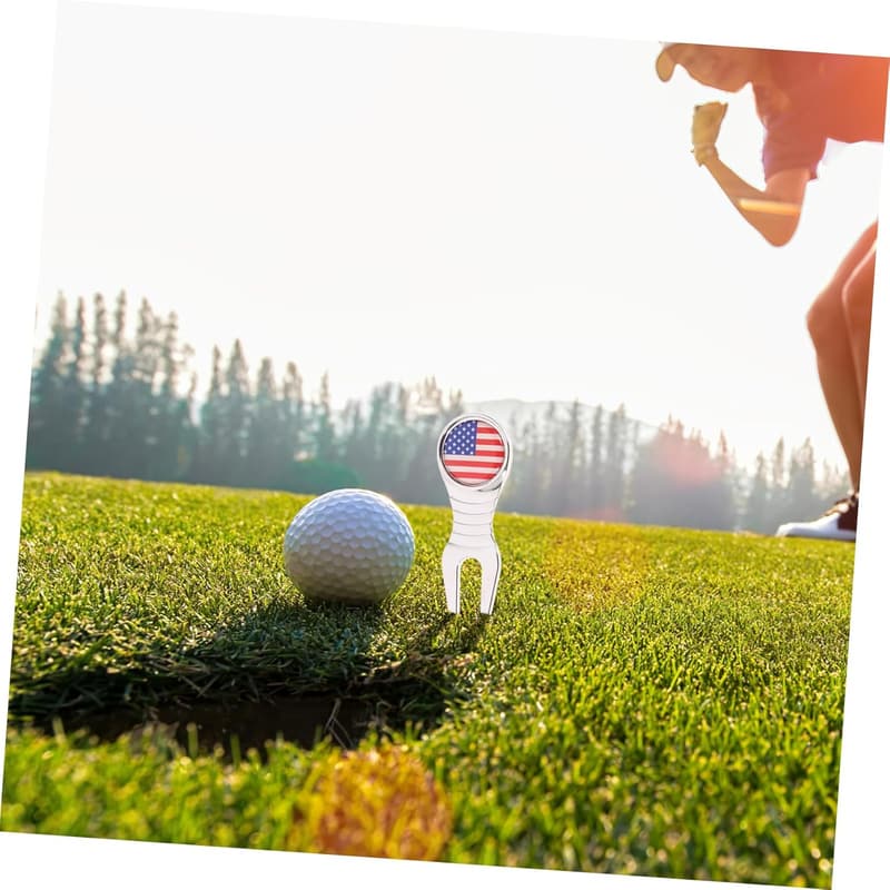 Golfballmarker mit Clip und Divot Tool – Lustiges Golfzubehör aus Metall