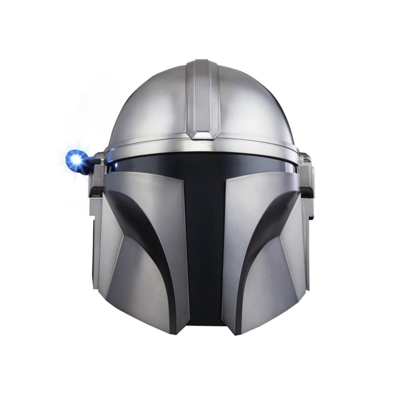 Star Wars Mandalorian Premium Helm für Rollenspiele, Silber, One Size