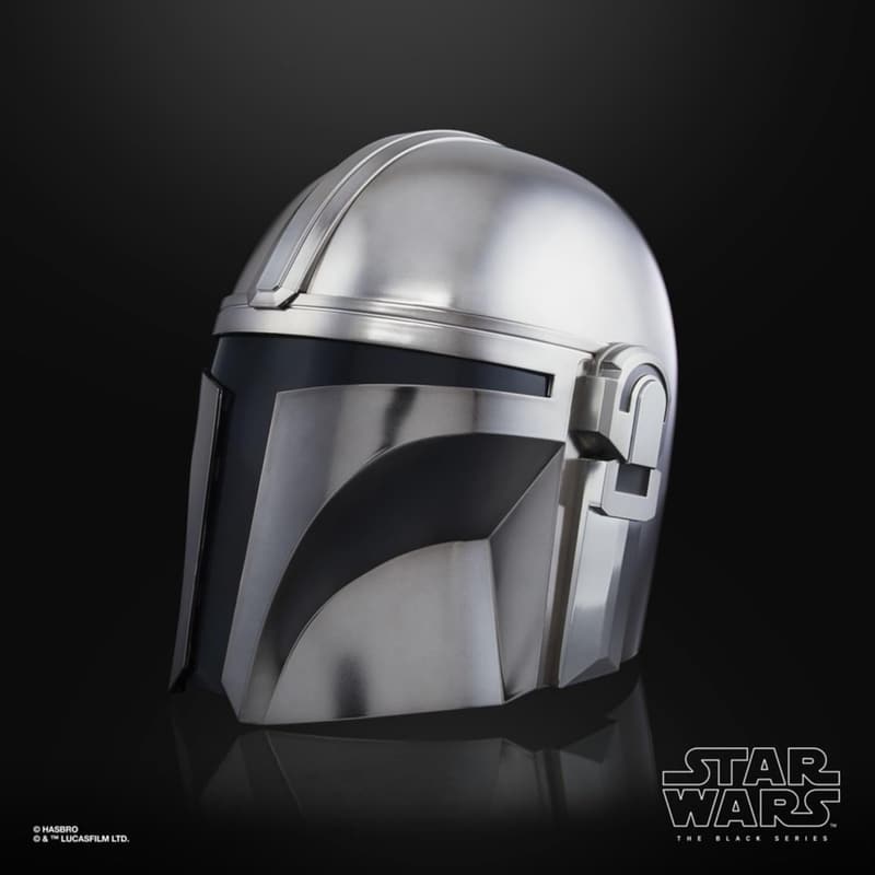 Star Wars Mandalorian Premium Helm für Rollenspiele, Silber, One Size