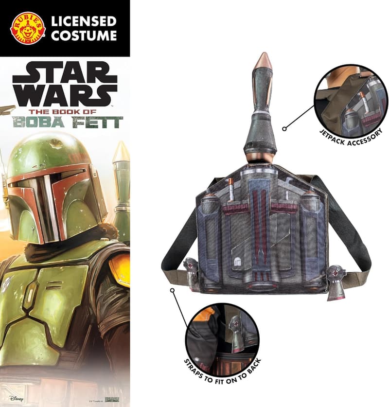 Boba Fett Jetpack Verkleidung für Kinder - Mehrfarbig, Unisex