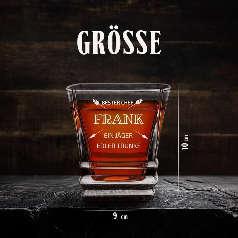 Personalisierbares Whiskyglas mit Gravur aus Kristall für Männer