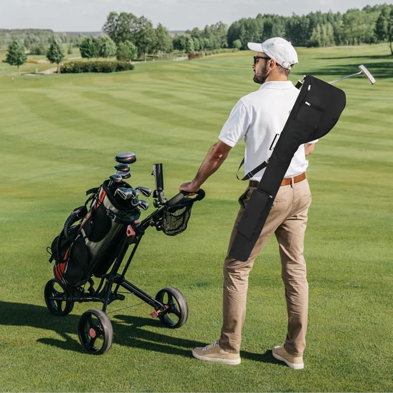 Tragbare Mini-Golftasche für bis zu 10 Schläger – wasserdicht