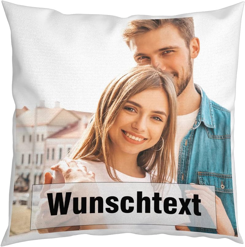 Personalisiertes Foto-Kissen 40x40 cm – Waschbar und individuell gestaltbar
