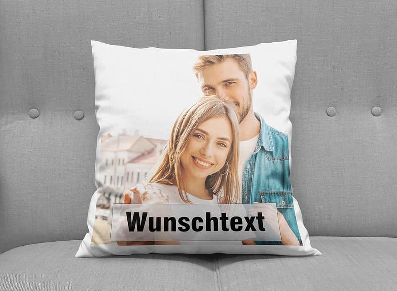 Personalisiertes Foto-Kissen 40x40 cm – Waschbar und individuell gestaltbar