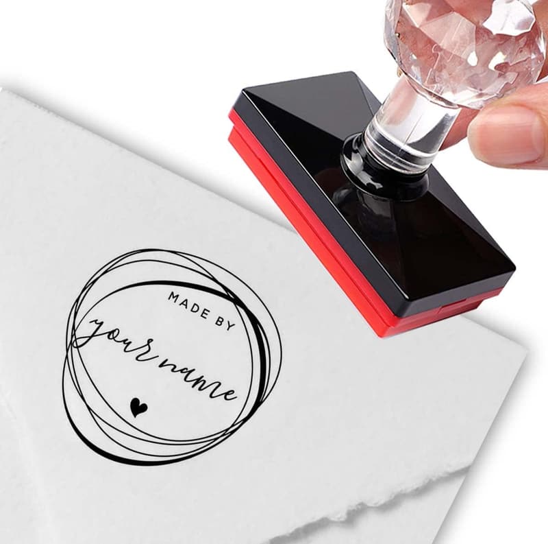 Personalisierter handgezeichneter Stempel für Adressetiketten