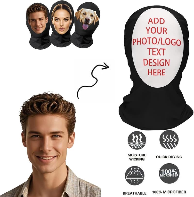 Personalisierte 3D-Gesichtsmaske für Halloween-Cosplay