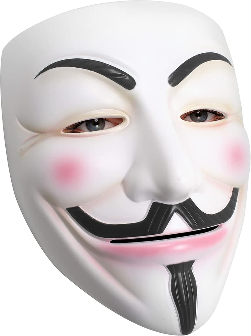 Hacker Maske für Halloween Cosplay und Kostümparty
