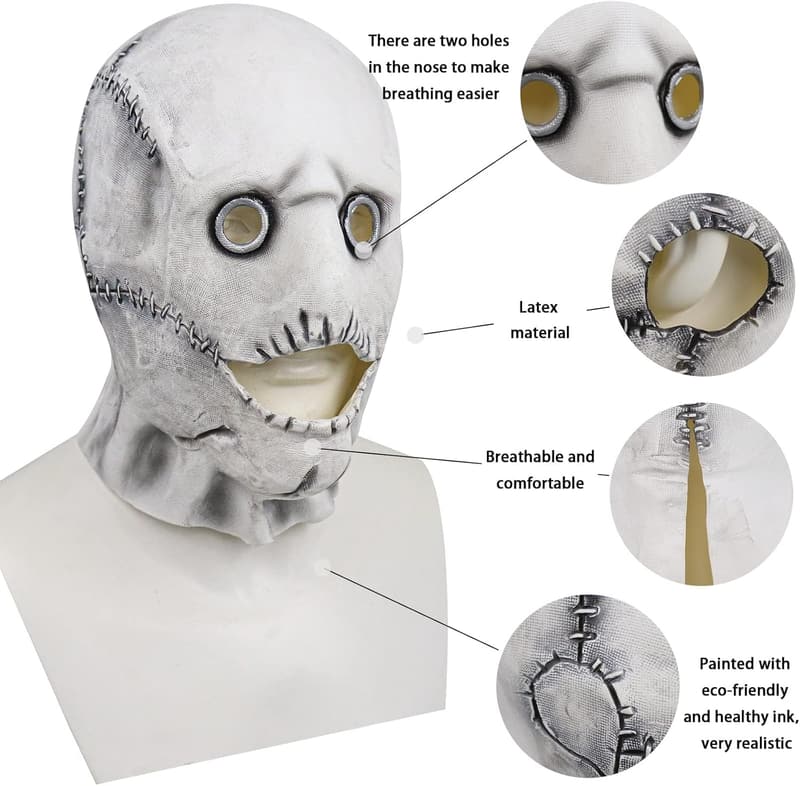 Corey Taylor Halloween Maske aus Latex für Cyberpunk Cosplay