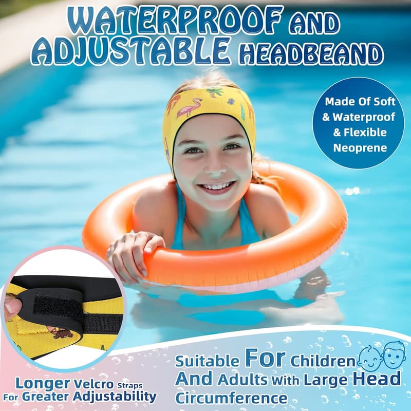 Wasserdichtes Schwimmband mit Ohrstöpseln für Kinder - Hohe Elastizität