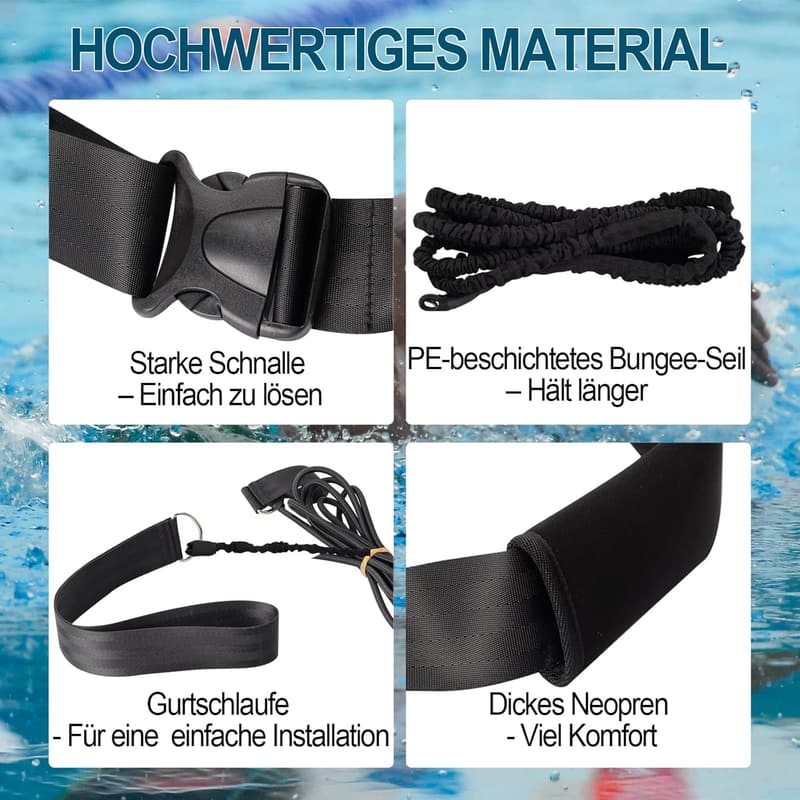 BOOSTEADY Einstellbarer Schwimmgurt für Kinder und Erwachsene