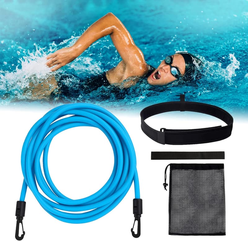 Einstellbarer Schwimmgürtel für Pooltraining – für Erwachsene und Kinder, Blau