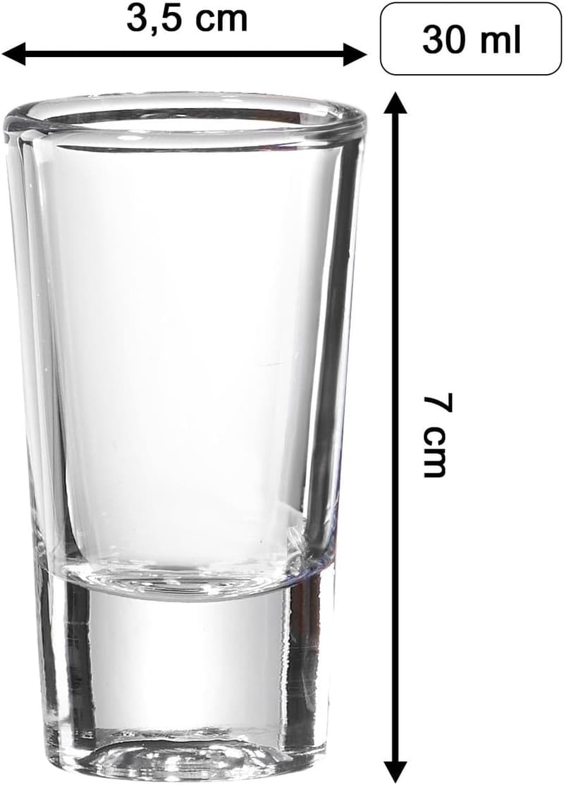 Personalisierte Schnapsgläser mit Gravur, 30 ml, 6er Set für Paare