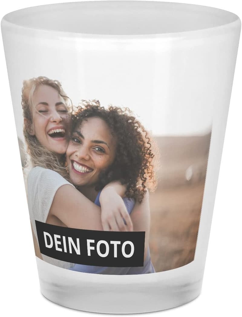 Personalisierte Schnapsgläser mit eigenem Foto - 4 cl