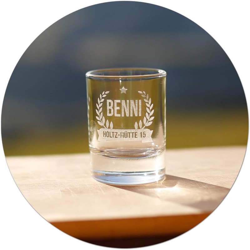 Personalisierte Gravur-Schnapsgläser (4 cl) für besondere Anlässe