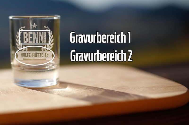 Personalisierte Gravur-Schnapsgläser (4 cl) für besondere Anlässe