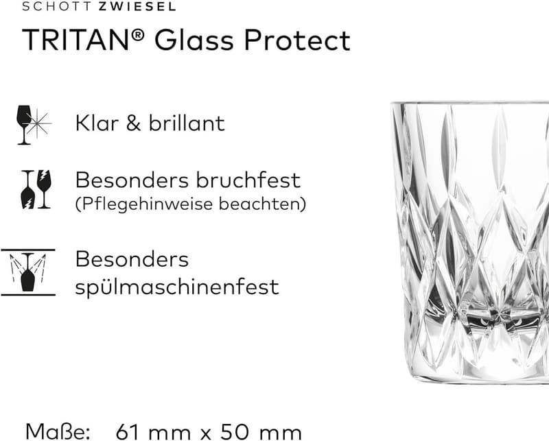 Schott Zwiesel Age Schnapsglas Set aus Kristall, spülmaschinengeeignet