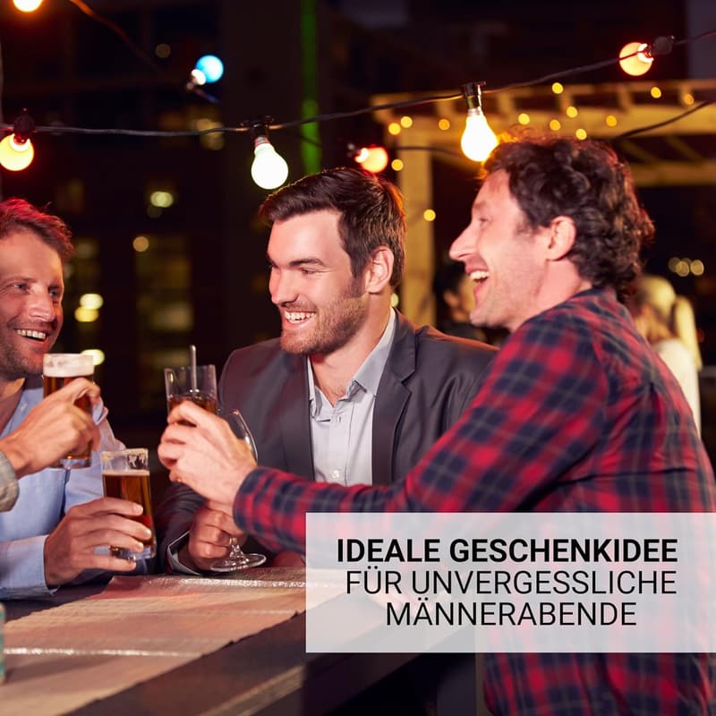 Personalisierte Schnapsbank mit Wunschgravur - Geschenk für Männer