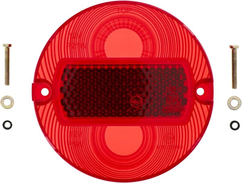 Rücklichtkappe Set für BSL/BSKL, 100mm, rot mit Schrauben und Dichtungen