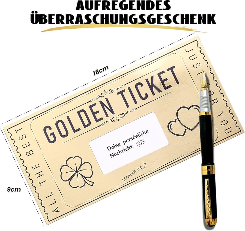 Personalisierte Gutscheinkarten mit Rubbelaufkleber für Geschenke