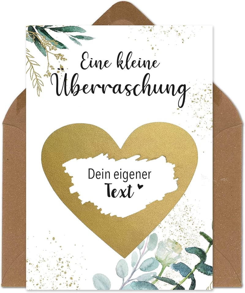 Rubbelkarten für eigene Texte - Geschenke für Frauen zu Ostern & Geburtstag
