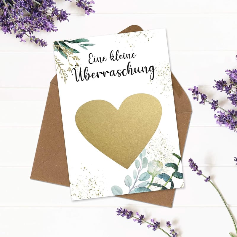 Rubbelkarten für eigene Texte - Geschenke für Frauen zu Ostern & Geburtstag