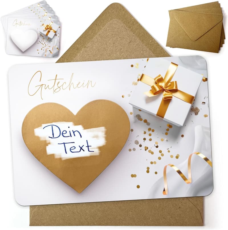 6 Rubbelkarten zum Beschriften mit Umschlägen von beriluDesign