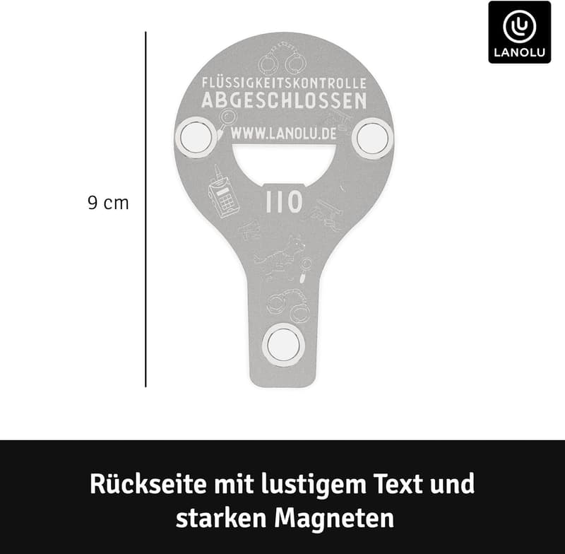 Witziger Flaschenöffner Polizei-Design für Polizei-Fans und Geschenke
