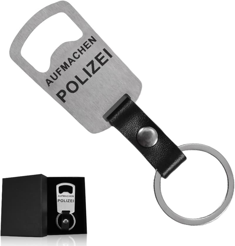 Edelstahl-Flaschenöffner Schlüsselanhänger für Männer – Geschenk zum Geburtstag
