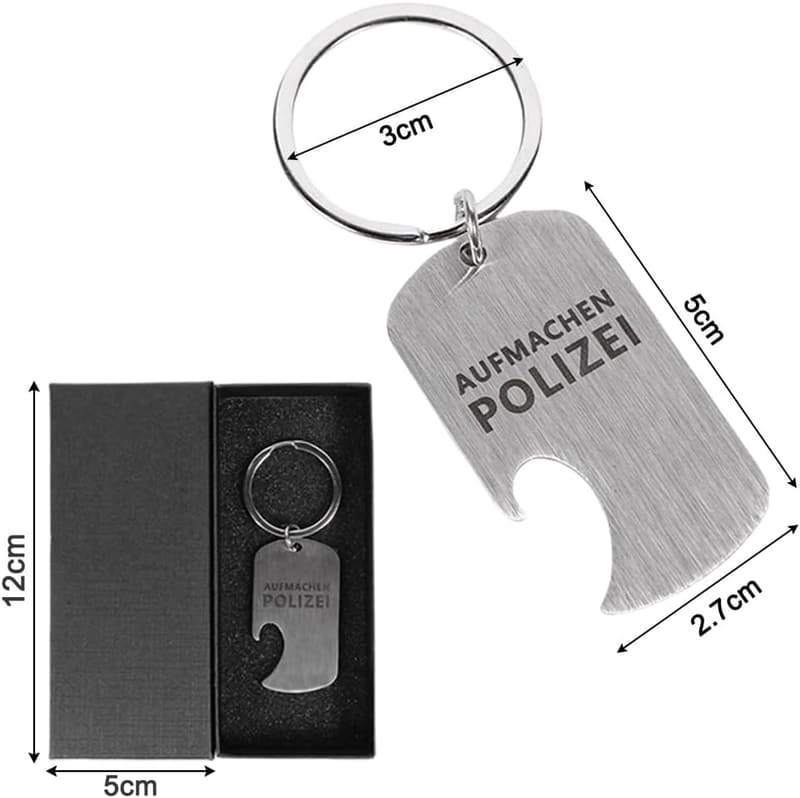 Edelstahl-Flaschenöffner als lustiges Geschenk für Männer im Geschenkkarton