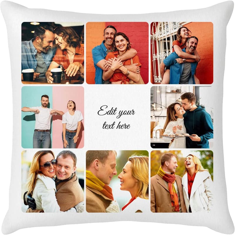 Personalisierter Foto-Kissenbezug für Frauen zum Geburtstag (40x40 cm)