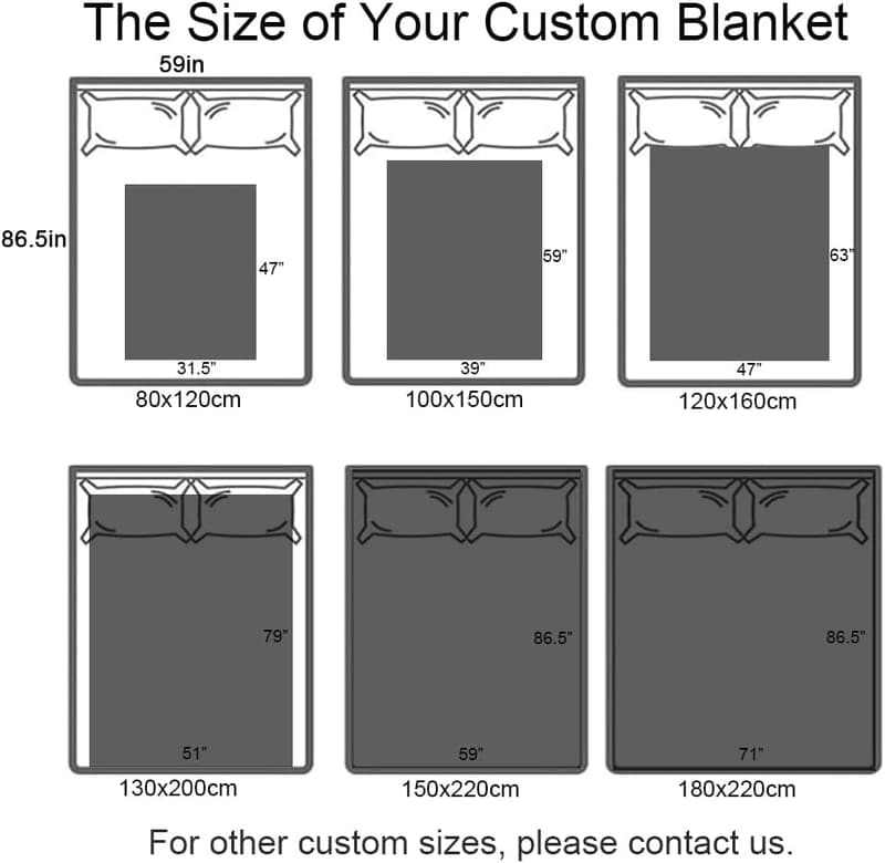 Personalisierte Foto-Decke 80x120 cm - Geschenk für Erwachsene & Kinder