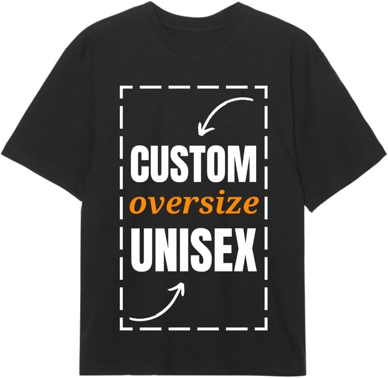 Personalisiertes Oversize T-Shirt für Damen und Herren – Individueller Druck mit Foto und Text