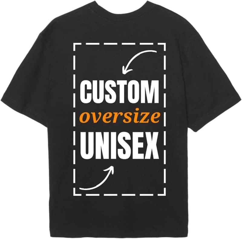 Personalisiertes Oversize T-Shirt für Damen und Herren – Individueller Druck mit Foto und Text