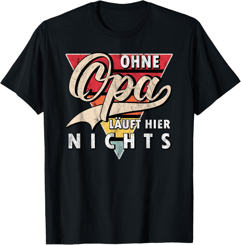 Opa Geschenk T-Shirt Schwarz – Klassische Passform für Männer