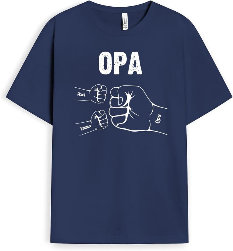 Personalisiertes T-Shirt für Papas und Opas zum Geburtstag