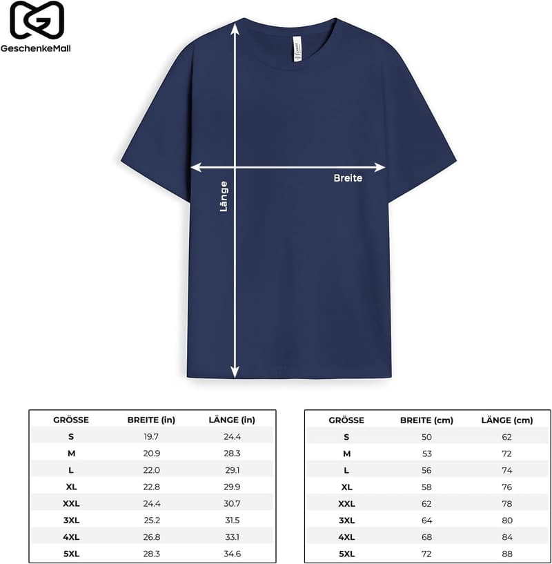 Personalisiertes T-Shirt für Papas und Opas zum Geburtstag