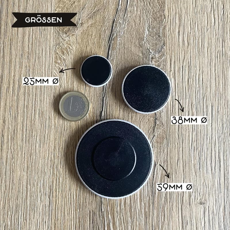 Personalisiertes I DO Herz-Button in Apricot - 2-zeilig für Paare