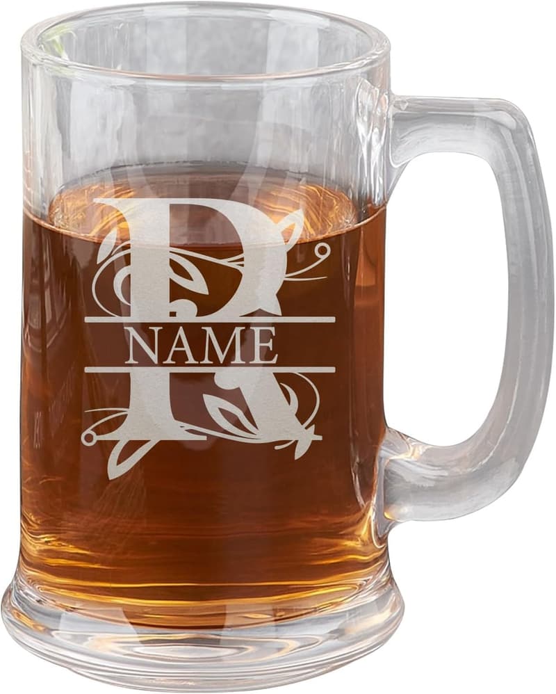 Personalisierter 16oz Bierkrug mit Griff für Männer