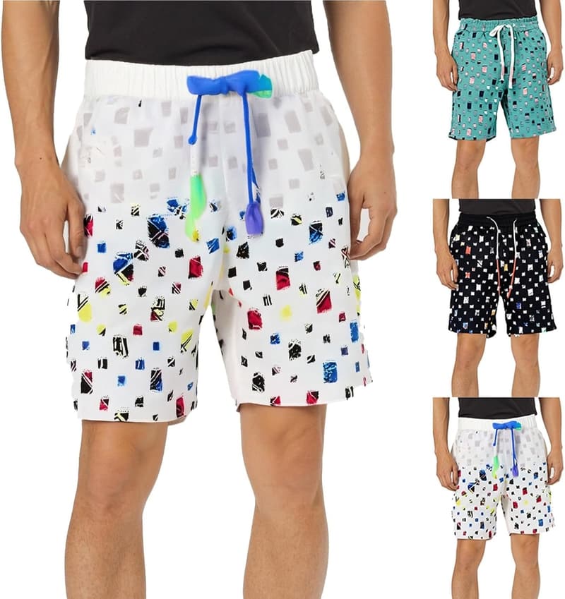 Personalisierte Sommerschorts für Herren mit Hawaii-Grafikdruck