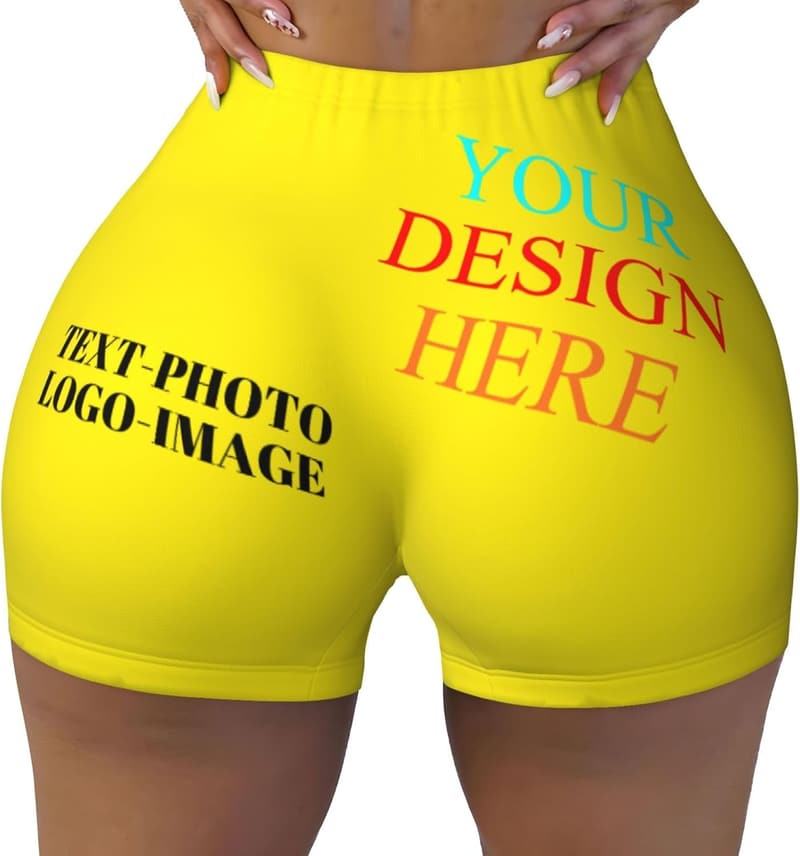 Personalisierte Damen Sport Shorts für Fitness und Yoga, S-XXL