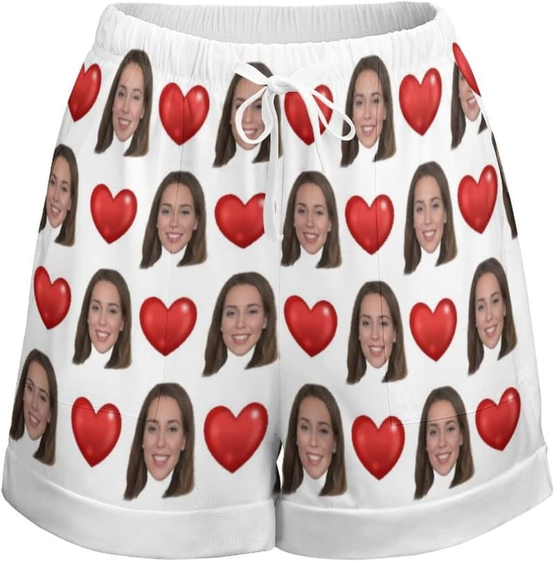 Personalisierte Damen Strandshorts mit Foto und Taschen aus Polyester