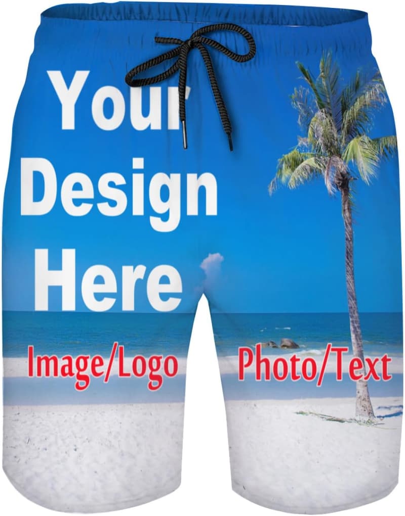 Personalisierte Strandshorts für Männer mit Tasche für Sport und Schwimmen