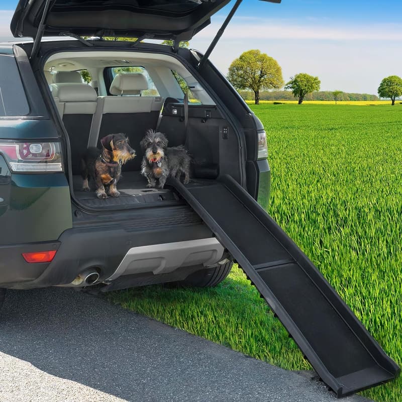 Klappbare Hunderampe 156 x 40 cm - Einstiegshilfe für Hunde und Katzen