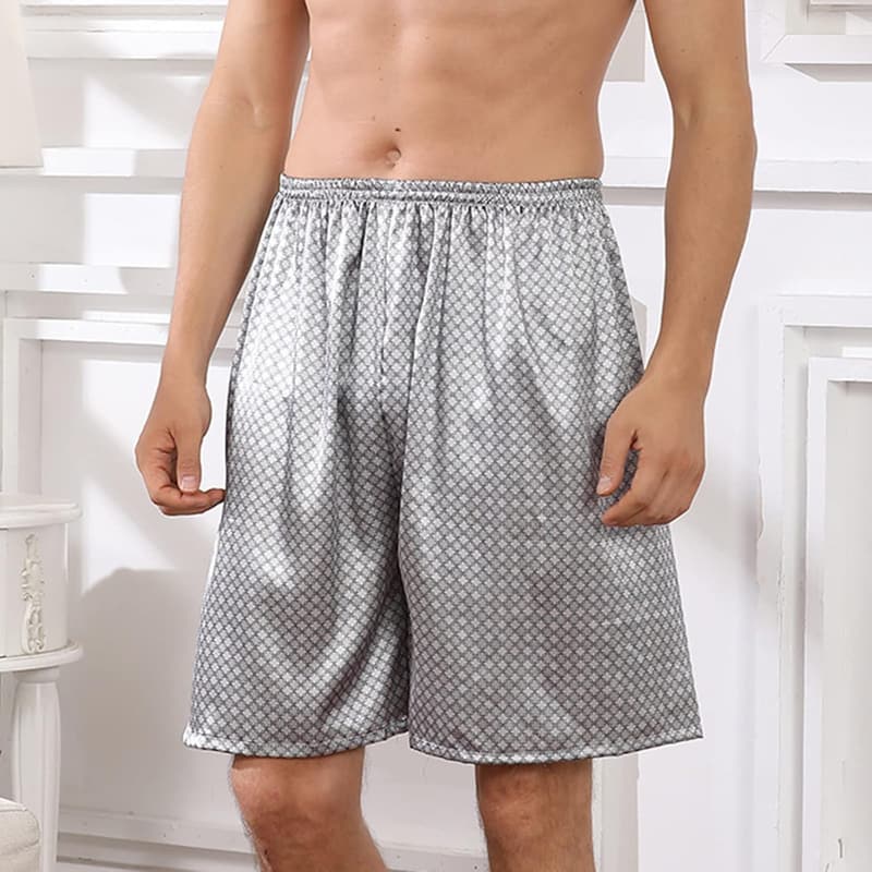Leichte Herren Freizeitshorts mit elastischem Bund und verstellbarer Taille