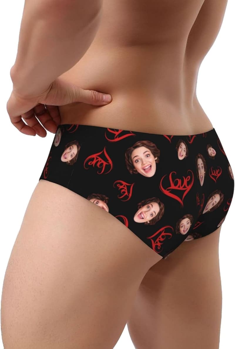 Personalisierte Foto-Boxershorts für Männer zum Valentinstag