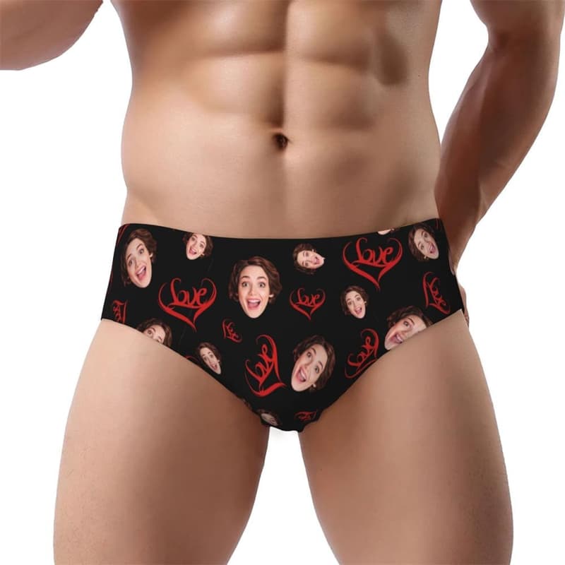 Personalisierte Foto-Boxershorts für Männer zum Valentinstag