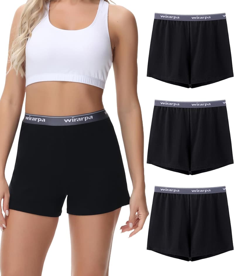 Bequeme Baumwoll-Schlafshorts für Damen im 3er-Pack